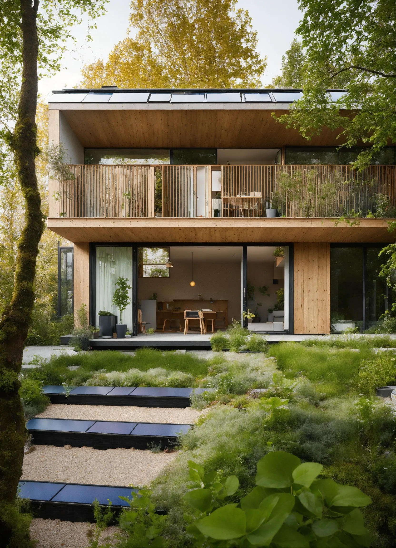 Moderne Villa mit passiver Kühlung