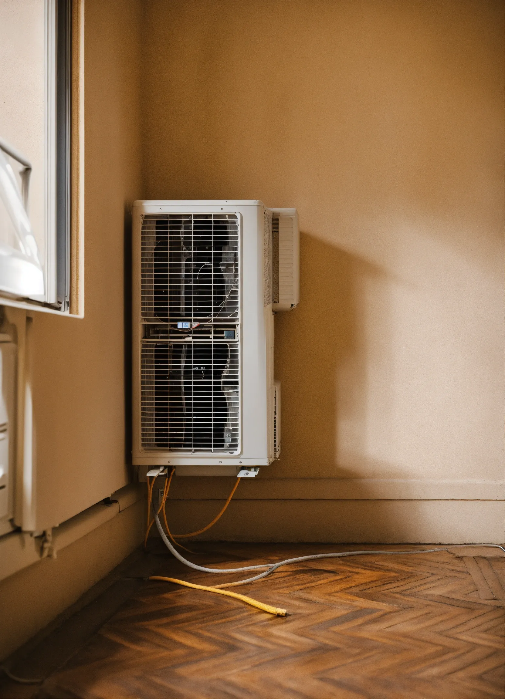 Außenansicht mit Kühltechnik